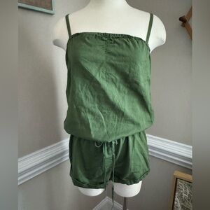 Victoria’s Secret PINK Shorty Romper One Piece Kelly Green Jumper Loungewear